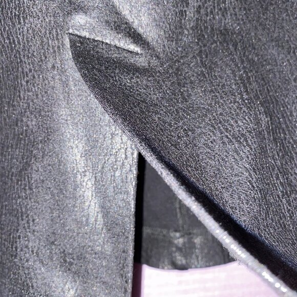 NWT CALLIE LIVES SIZE MEDIUM BLACK MIDI/MAXI LOOKS LIKE LEATHER SHINY SKIRT - Picture 6 of 9
